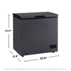 Frigidaire Chest Freezer, 5.0 Cu. Ft., Black Granite Design