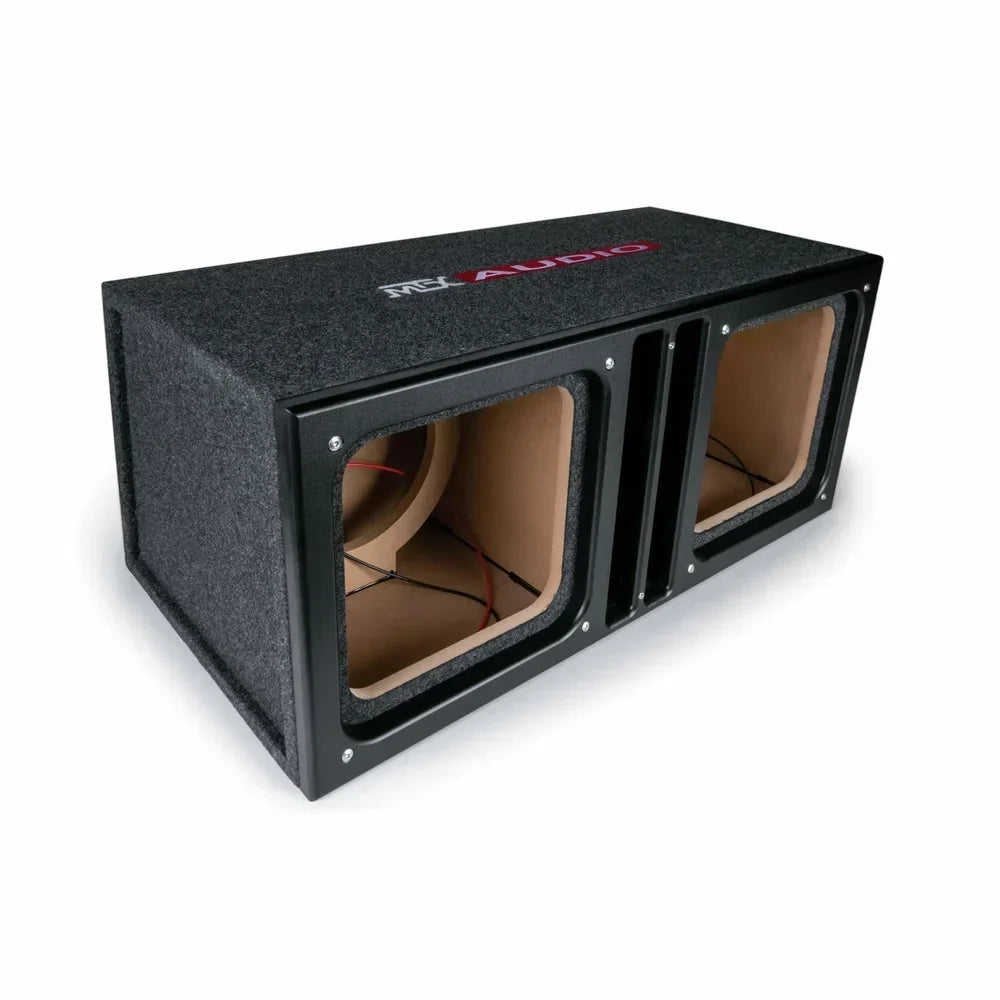 MTX Dual Vented Subwoofer Enclosure, 12in - SLH12X2S