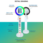 iPad Photo Booth with RGB Ring Light for 10.2in, 10.9in, 11in and 12.9in iPads