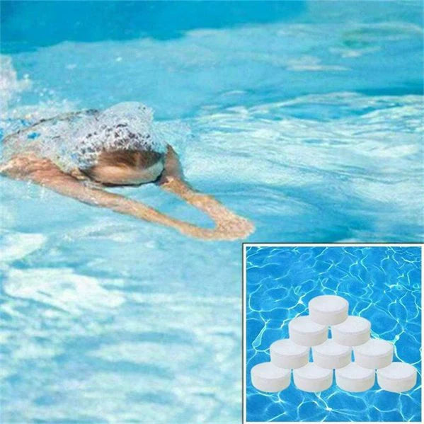Swimming Pool Chlorine Tablets, 500 Tabs, 16 mm / 0.65in, 2g