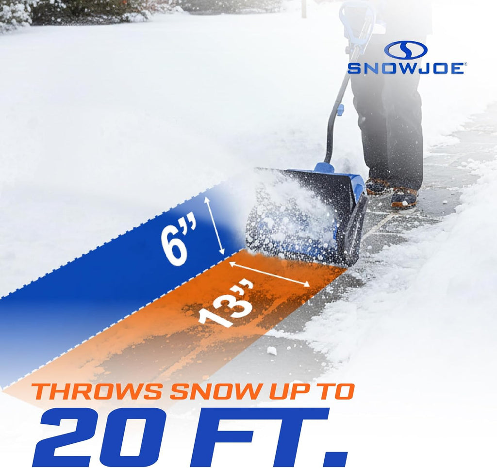 Snow Joe Cordless Electric Snow Shovel Kit, 13 inch Clearing Path, 24V 4.0-Ah Battery - 24V-SS13-TV1