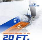Snow Joe Cordless Electric Snow Shovel Kit, 13 inch Clearing Path, 24V 4.0-Ah Battery - 24V-SS13-TV1