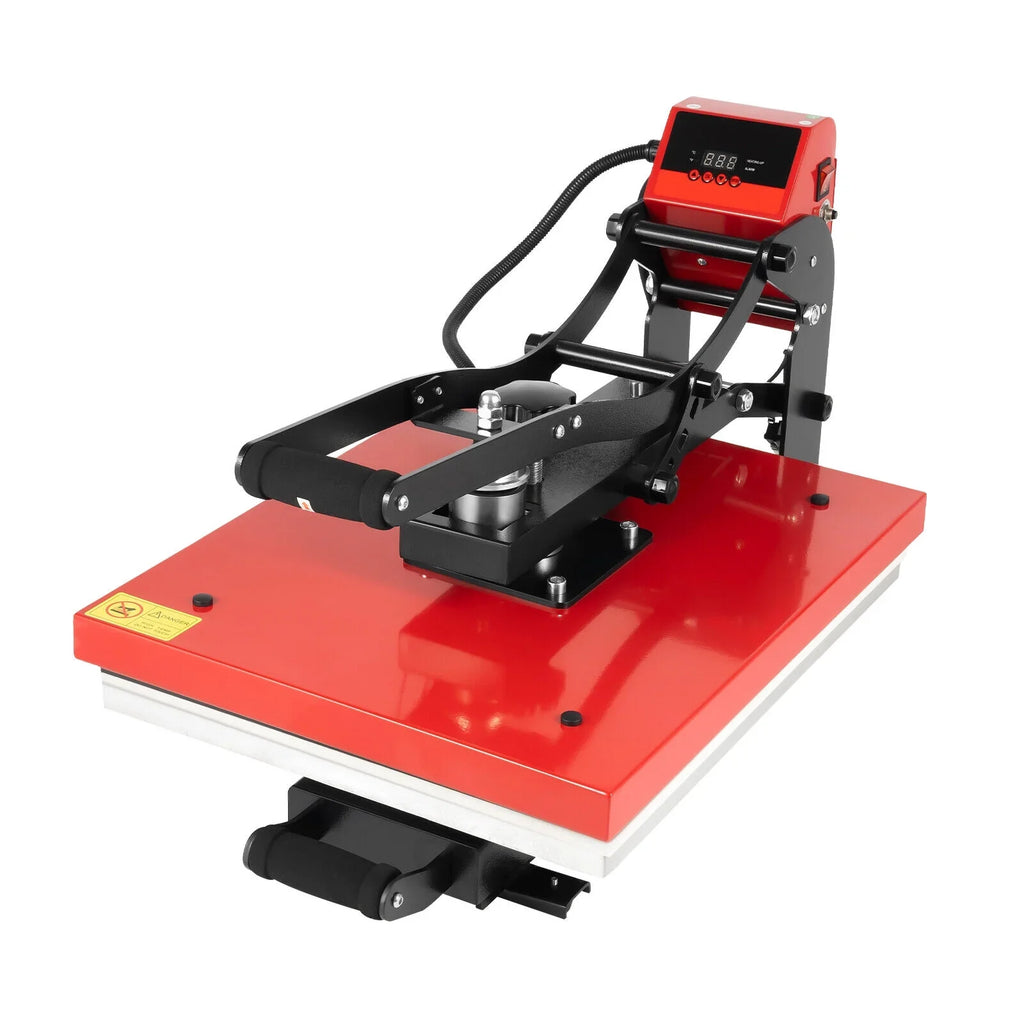 16 in x 20 in Clamshell Semi-Auto Open Heat Press Machine With Slide-Out Function