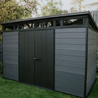 Keter Weather-Resistant Resin Storage Shed, 11 ft. x 7 ft. - Cortina