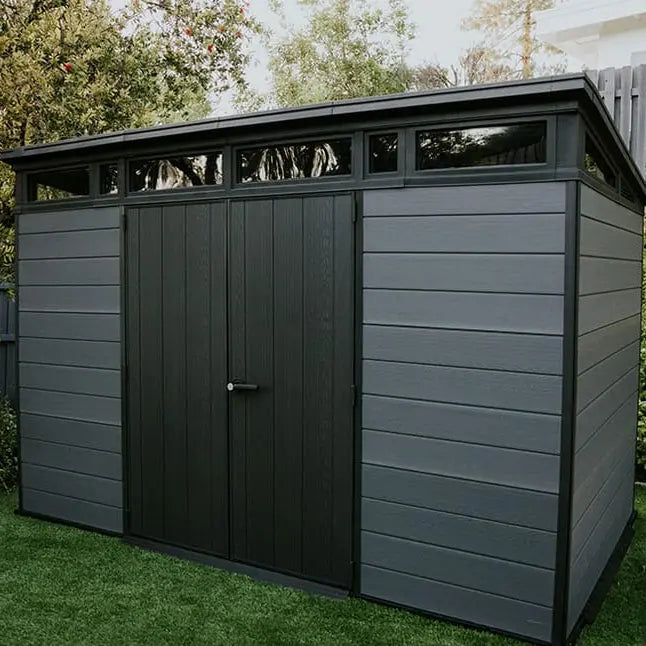 Keter Weather-Resistant Resin Storage Shed, 11 ft. x 7 ft. - Cortina