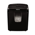 Fellowes Powershred 6C Cross-Cut Shredder - Black