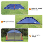 CAMPROS Screen House Canopy Tent, Blue, 12' x 10', 90in Center Height
