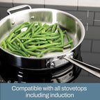 All-Clad Stainless Steel 10 Piece Cookware Set, Made In USA - D5