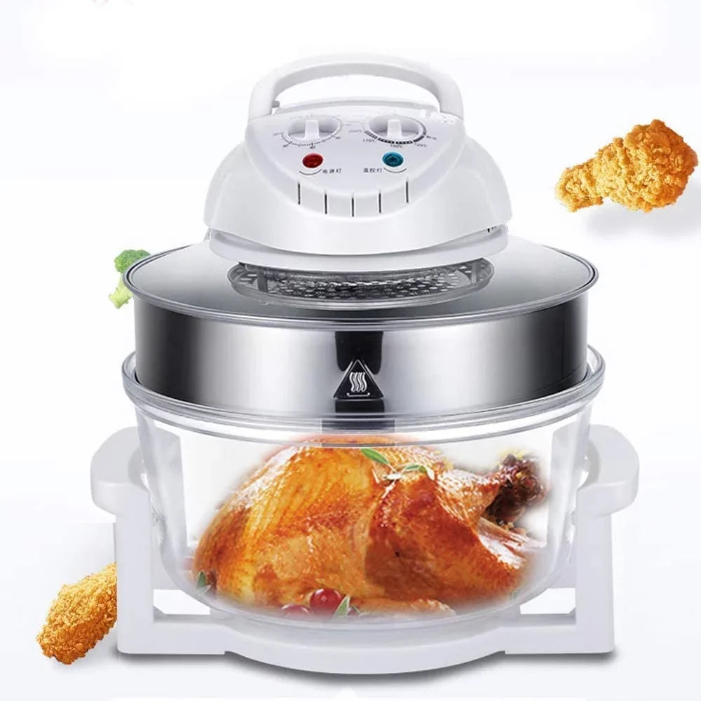 12L Electric Turbo Air Fryer Multifunction Convection Oven Roaster - 110V