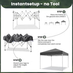 GVDV 10x10 ft Easy Pop Up Outdoor Canopy Tent - Blue