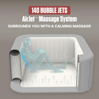 Coleman Square Inflatable Hot Tub, 4 To 6 Person, 140 AirJets, 71 in x 28 in - SaluSpa Hawaii