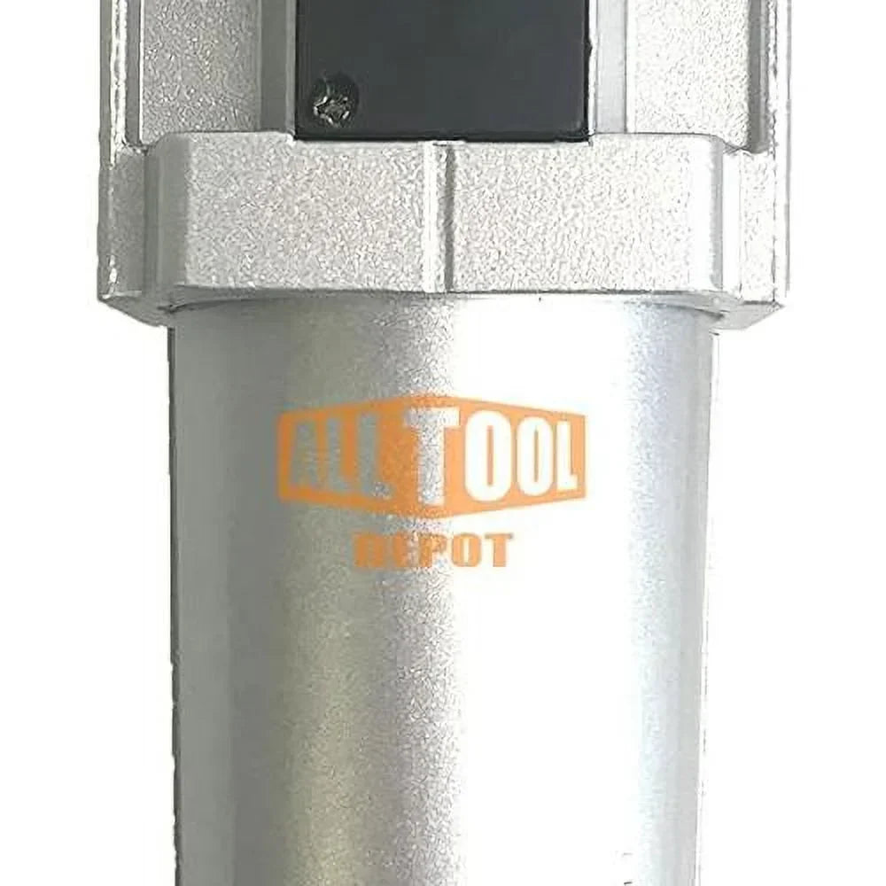 Compressed Air Inline Filter Regulator Combo, Metal Bowl, 5 Micron, 7 To 175 PSI, Auto Drain