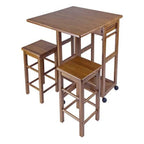 Ergode Suzanne 3-Pc Space Saver Table Set, Teak