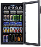 Beverage Refrigerator Cooler, 126 Cans, Right Hinge Glass Door - AB-1200