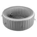 KFFKFF Inflatable Hot Tub, 4-6 Person, 81.9 x 26 in, 130 Jets, PVC, Grey - KSW0018