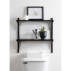 Mid-Century Wall Shelves, 24x8x24 Inch Decorative Wall-Mounted Storage And Display Shelving