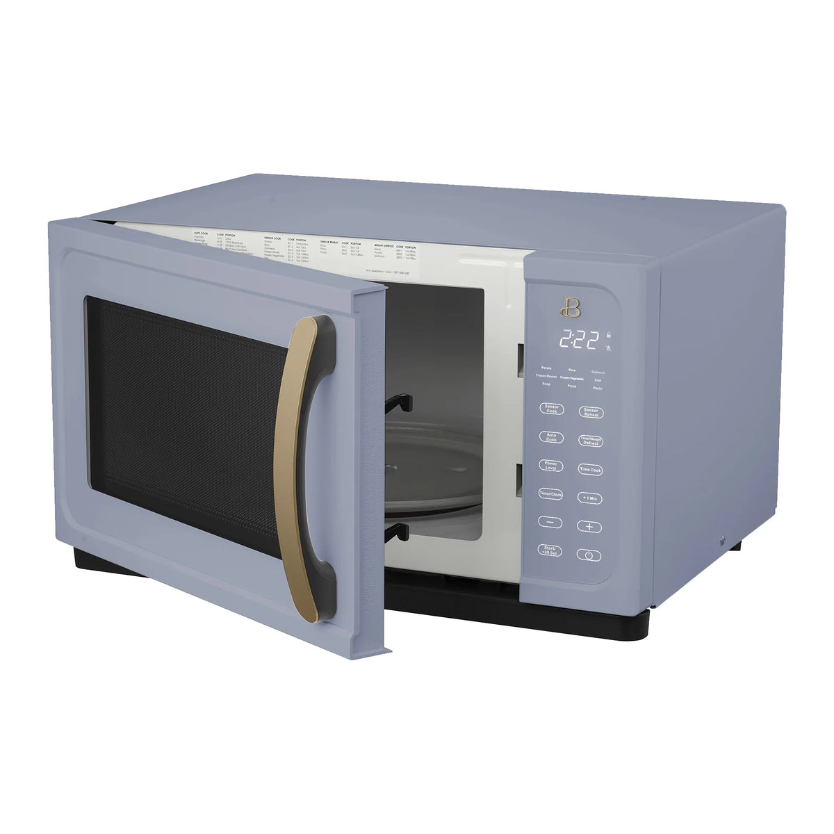 Beautiful 1.1 Cu ft 1000 Watt Sensor Microwave Oven, White Icing - BFCMS811WEST10