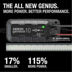 NOCO GENIUS10 10A 6V/12V Smart Battery Charger, Maintainer And Desulfator - GENIUS10