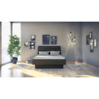 Home Square 2 Piece Furniture Set With Platform Full Bed And 2 Drawer Nightstand