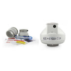 RadonAway Radon Mitigation Fan With 3 Inch PVC Install Kit - RP145