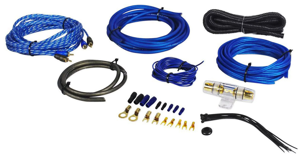 MTX 3512-04 12 in 500W Subwoofer Bundle With Rockville Sealed Enclosure, Amplifier And Wire Kit