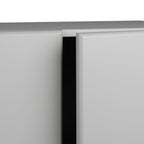 Prepac Elite 2 Door Standing Storage Cabinet, Light Gray, 16 in D x 32 in W x 65 in H