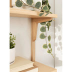 Mid-Century Wall Shelves, 24x8x24 Inch Decorative Wall-Mounted Storage And Display Shelving