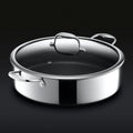 HC Cookware Hybrid Deep Saute Pan/Chicken Fryer With Lid, 7-Qt