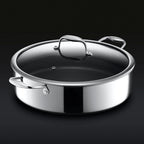 HC Cookware Hybrid Deep Saute Pan/Chicken Fryer With Lid, 7-Qt
