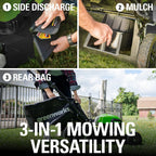 Greenworks 40V 20-Inch Brushless Walk-Behind Push Lawn Mower With 40 Ah Battery And Quick Charger - 2516302