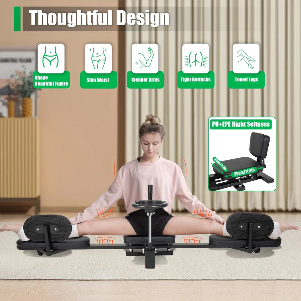 Aiqidi Pro Leg Stretcher Stretching Machine, 220lbs, Black