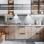 Range Hood 30 inch Built-In Insert Vent Hood, 600 CFM, Stainless Steel