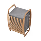 Proman Products Cambridge Bamboo Laundry Hamper With Lid And Handles, Natural, 16 W x 14 D x 24 H