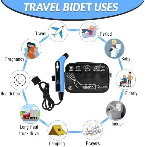 Orca Portable Electric Travel Bidet Bottle Handheld Personal Sprayer