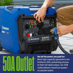 Westinghouse Tri-Fuel Portable Inverter Generator 8200 Peak Watt With Remote Electric Start - iGen8200TFc