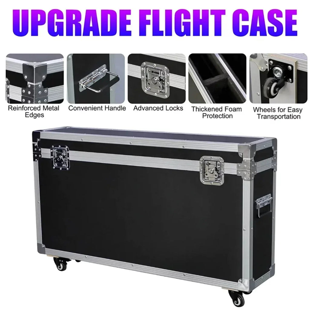 Portable iPad Photo Booth With 29in LCD Screen, RGB Ring Light, Remote Control And Flight Case
