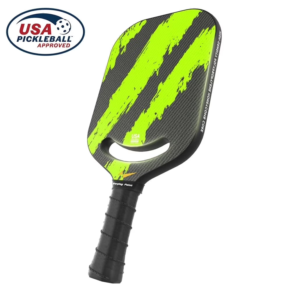 Warping Point Carbon Fiber Pickleball Paddle With Textured Grit Surface - Ascent