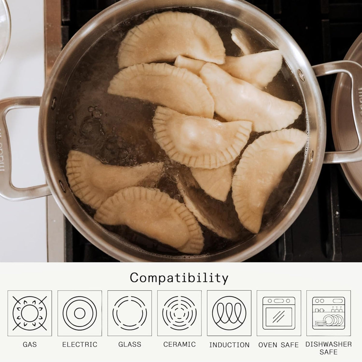Made In Cookware Stainless Steel Stock Pot With Lid, 8 Quart, 5 Ply
