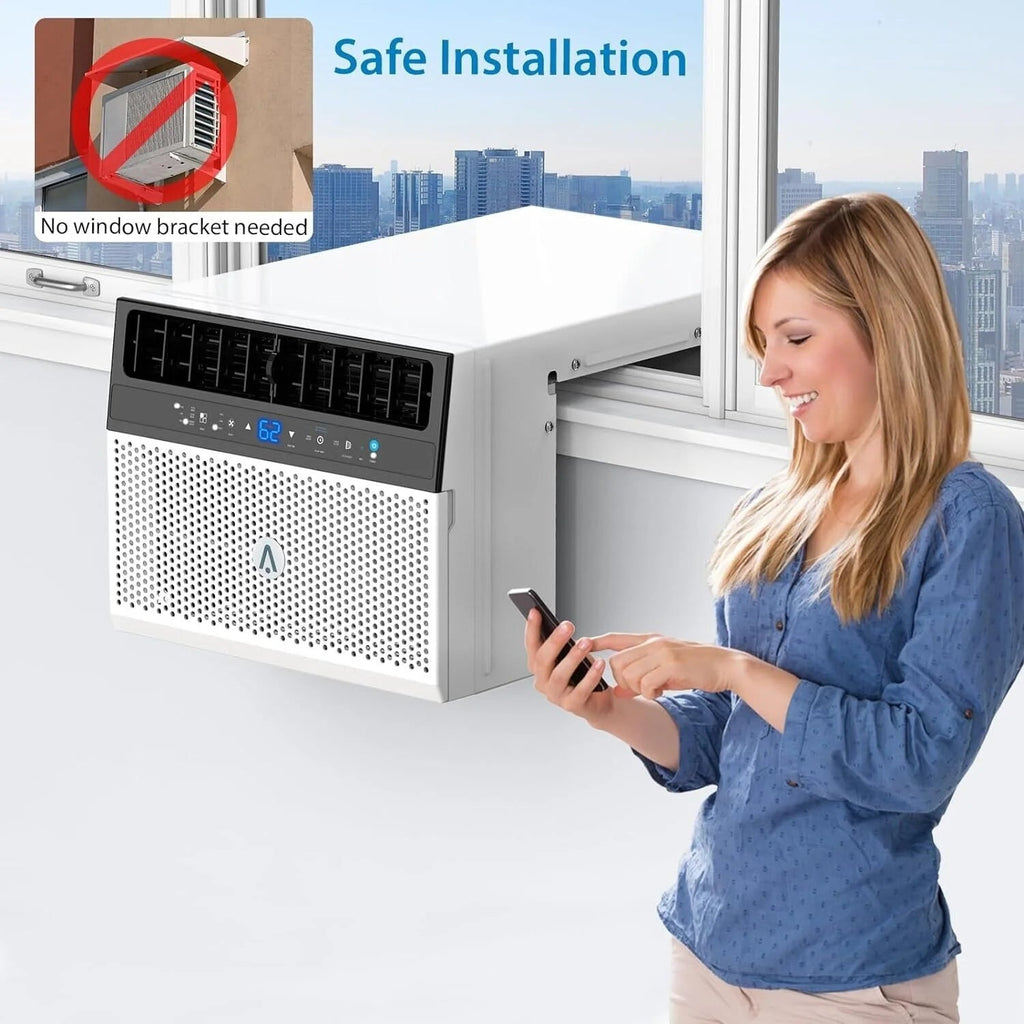 Window Air Conditioner 8000 BTU Up To 370 Sq. Ft. With Remote And App Control