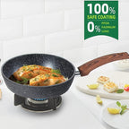 Kitchen Academy 12 Piece Green Granite Nonstick Induction Cookware Set - KA-CS01