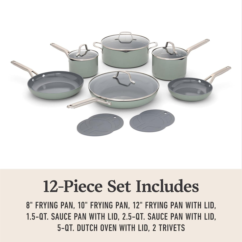 Calphalon Ceramic Nonstick 12-Piece Cookware Set