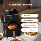 Typhur Sync AI Smart Air Fryer, 8QT Ceramic, Wireless Meat Thermometer, 450F, 120V