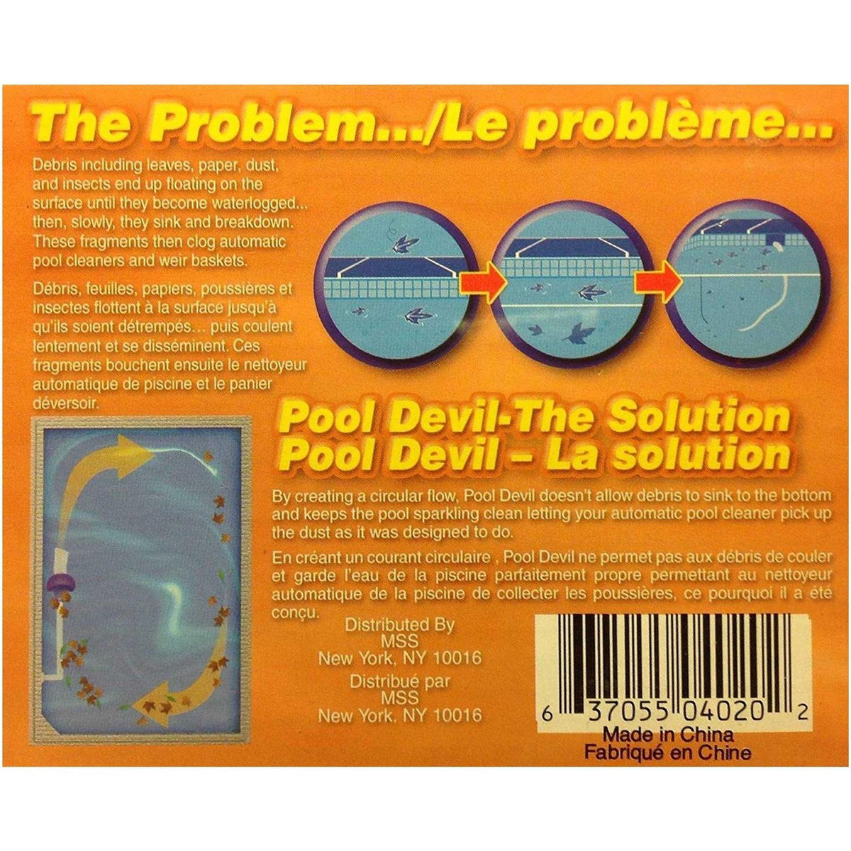 Pooldevil Pro Automatic Pool Surface Skimmer Cleaner - 100039