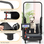 Dog Treadmill Pet Running Machine, 200 lbs Capacity, 1.4 inch LCD Screen - Black