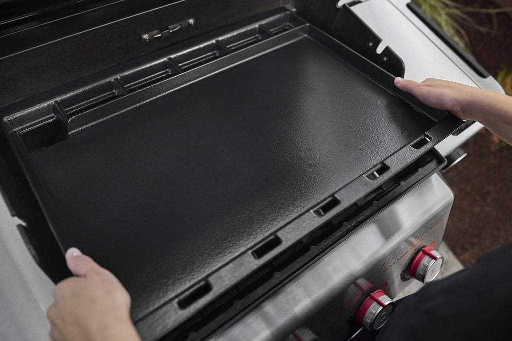 Weber Outdoor Griddle Insert, Full-Size Pre-Seasoned Carbon Steel - Spirit And Searwood