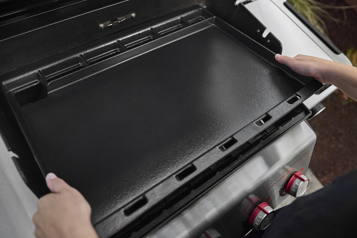Weber Outdoor Griddle Insert, Full-Size Pre-Seasoned Carbon Steel - Spirit And Searwood