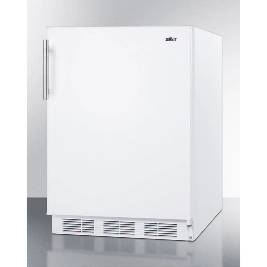 Built-In Undercounter All-Refrigerator, 5.5 Cu.Ft., 24 in Footprint, White