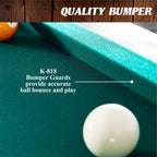 84-Inch Arcade Pool Table With Dartboard Set - Green