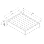Furniture of America Goodwater Faux Leather Full Foundation Bed - Brown