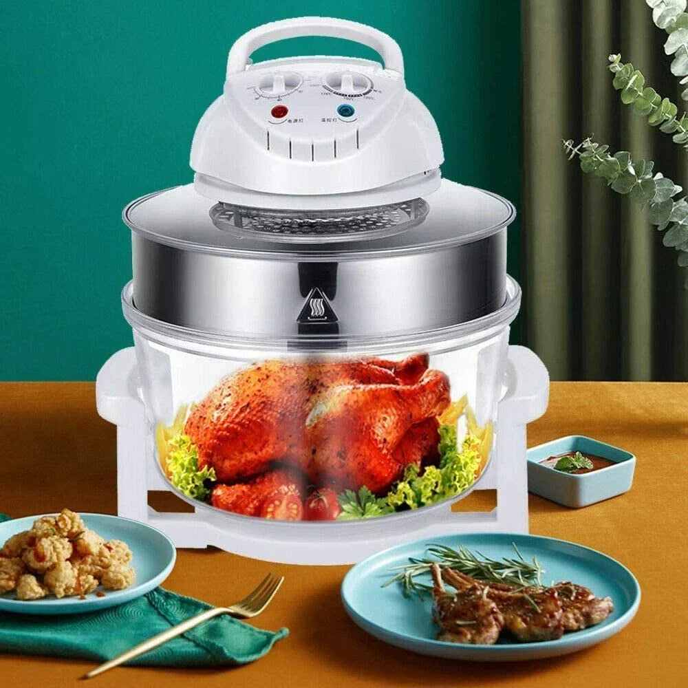 12L Electric Turbo Air Fryer Multifunction Convection Oven Roaster - 110V